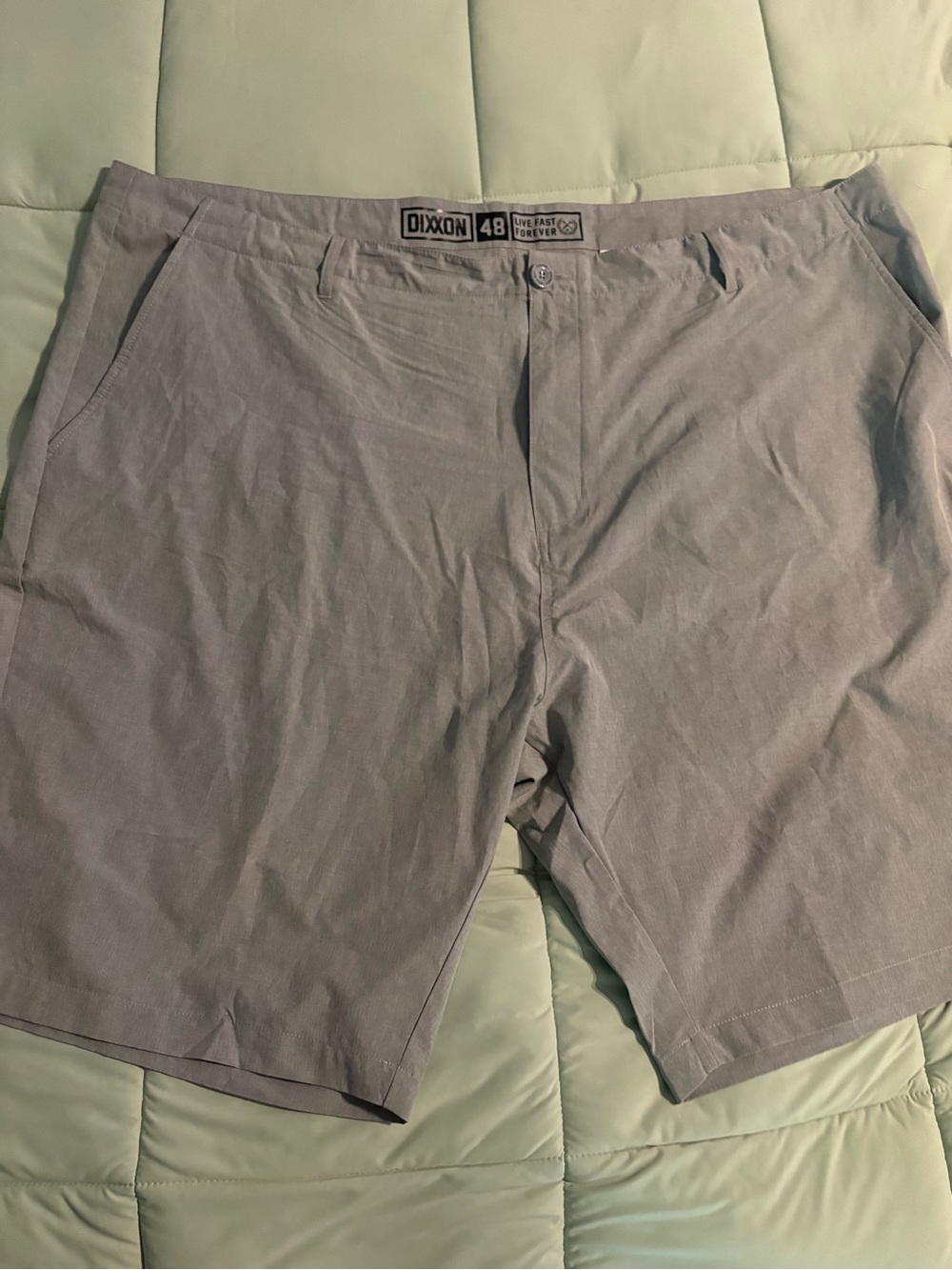 DIXXON Men's Light Gray Flat Front Shorts